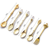 Vintage Dessert Royal Style  Cutlery Set