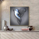 Love Heart 3D Effect Wall Art